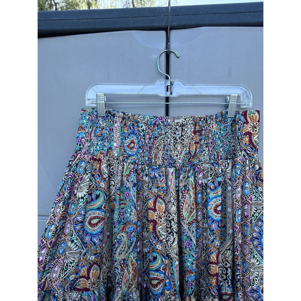 NATURAL LIFE Multicolor Bohemian Maxi Skirt - Picture 9 of 14